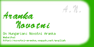 aranka novotni business card